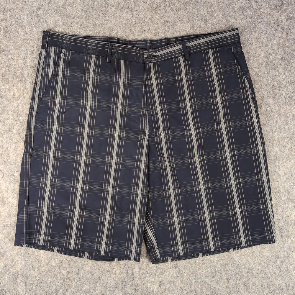 Ben Hogan Shorts Mens 42 Blue Plaid Golf Performance NEW Pockets Easy Care